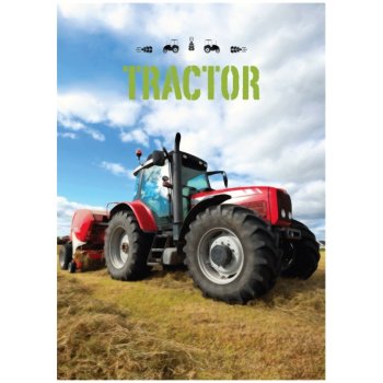 Fleecová deka Červený traktor