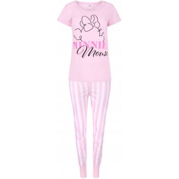 Dámske dlhé pyžamo Minnie Mouse - ružové