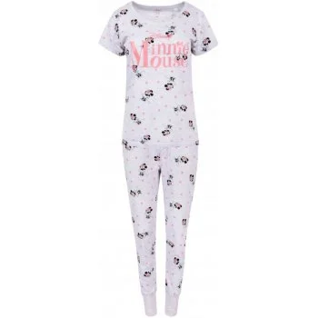 Dámske dlhé pyžamo Minnie Mouse - melírované