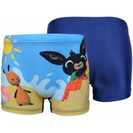 Chlapčenské plavky boxerky Zajačik Bing - tm. modré