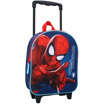 Detský cestovný 3D batoh na kolieskach Spiderman - MARVEL