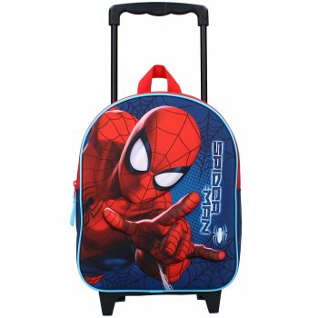 Detský cestovný 3D batoh na kolieskach Spiderman - MARVEL