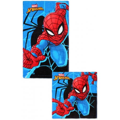 Uterák na ruky + uteráčik na tvár Spiderman