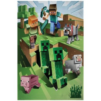 Fleecová deka Minecraft - Farma