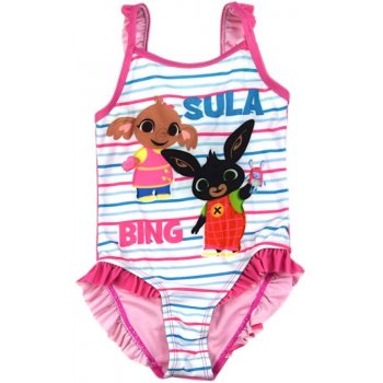Dievčenské jednodielne plavky Zajačik Bing a Sula