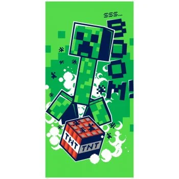 Plážová osuška Minecraft - Boom!