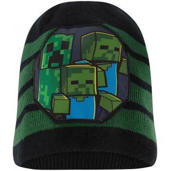 Teplá úpletová čiapka Minecraft - Creeper a Zombie