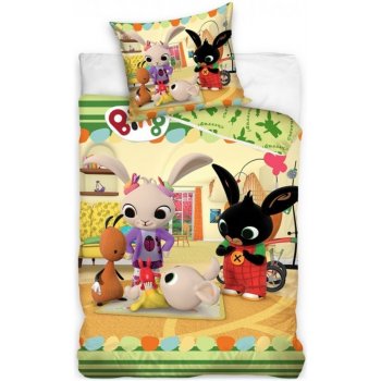 Detské posteľné obliečky Zajačik Bing, Flop, Coco a Charlie