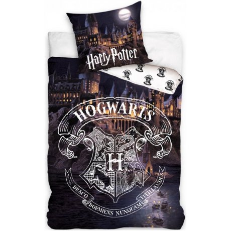 Bavlnené posteľné obliečky Harry Potter - na loďkách do Rokfortu