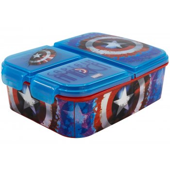 Multibox na desiatu Captain America s 3 priehradkami
