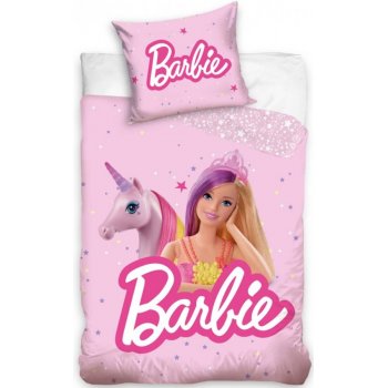 Obliečky do detskej postieľky Barbie a kúzelný jednorožec