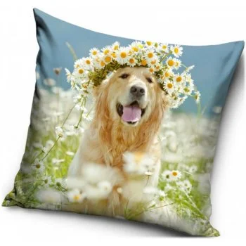 Dekoračná obliečka na vankúš Zlatý retriever