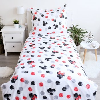 Bavlnené posteľné obliečky Zamilovaní Minnie & Mickey Mouse