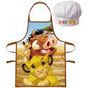 Detská zástera s kuchárskou čiapkou Leví kráľ