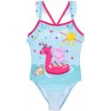 Dievčenské jednodielne bodkované plavky Prasiatko Peppa