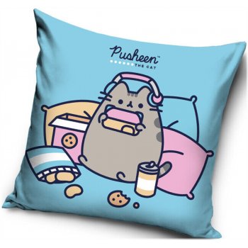 Obliečka na vankúš Mačička Pusheen - Piknik v posteli