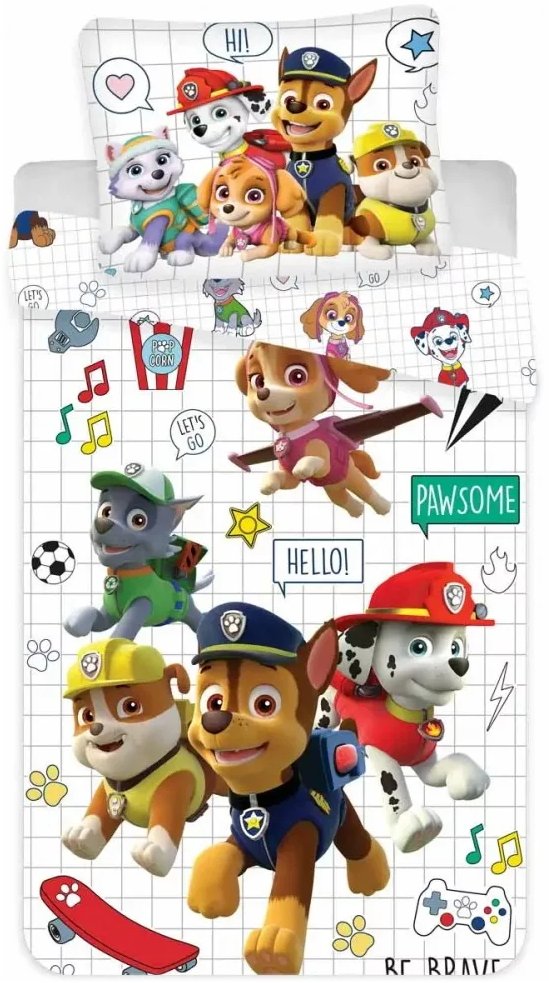 BrandMac · Obliečky do detskej postieľky Labková patrola - Paw Patrol - 100% bavlna - 40 x 60 cm + 100 x 135 cm