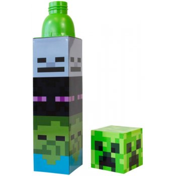 Hranatá fľaša na pitie Minecraft