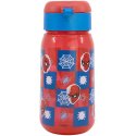 Plastová fľaša na pitie so slamkou a viečkom Spiderman