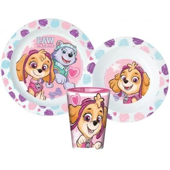Sada plastového riadu s kelímkom Paw Patrol