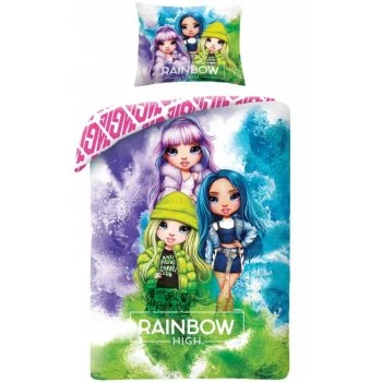 Bavlnené posteľné obliečky Rainbow High - Magic
