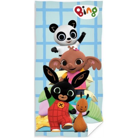 Bavlnená plážová osuška Zajačik Bing a kamaráti