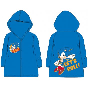 Detská pláštenka Ježko Sonic - Let's roll!