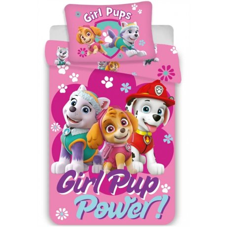 Obliečky do detskej postieľky Paw Patrol - Girl Pup Power!