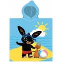Chlapčenské plážové pončo - osuška s kapucňou Zajačik Bing