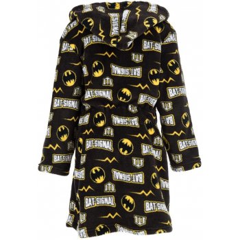 Detský coral fleece župan s kapucňou Batman