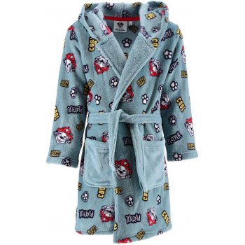 Detský coral fleece župan s kapucňou Paw Patrol - Marshall