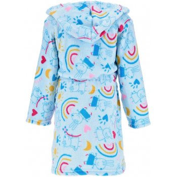 Detský coral fleece župan s kapucňou Prasiatko Peppa
