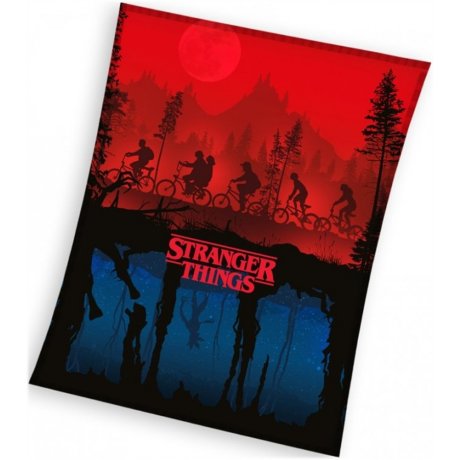 Veľká coral fleece deka Stranger Things