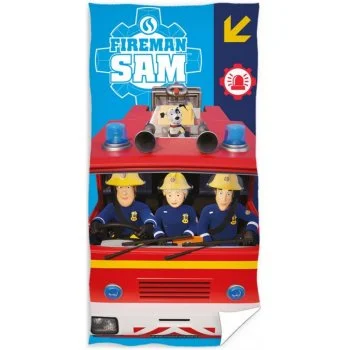 Plážová osuška Požiarnik Sam - Výjazd hasičov