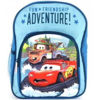 Detský batoh s predným vreckom Autá - Fun friendship adventure