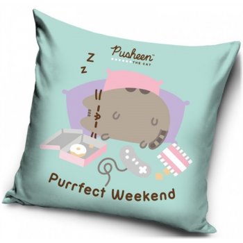 Obliečka na vankúš Mačička Pusheen - Purrfect Weekend