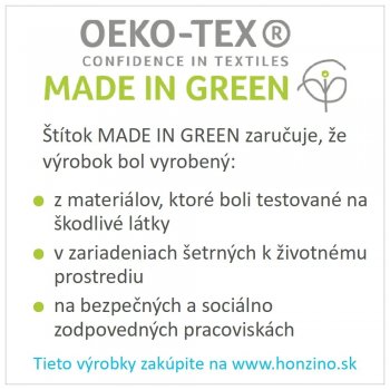 Certifikát OEKO-TEX Made in Green