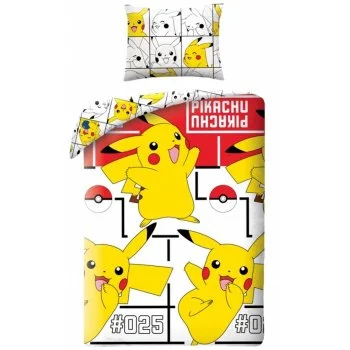 Bavlnené posteľné obliečky Pokémon Pikachu #025