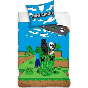 Bavlnené posteľné obliečky Minecraft - Monsters