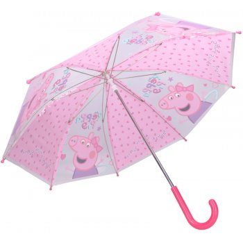Detský dáždnik Prasiatko Peppa so srdiečkami
