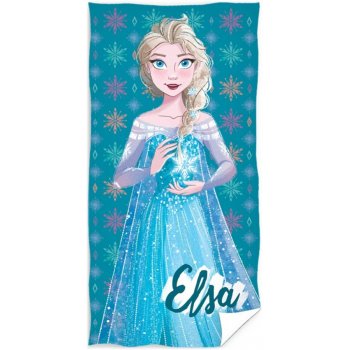 Bavlnená plážová osuška Frozen - Ľadová kráľovná Elsa