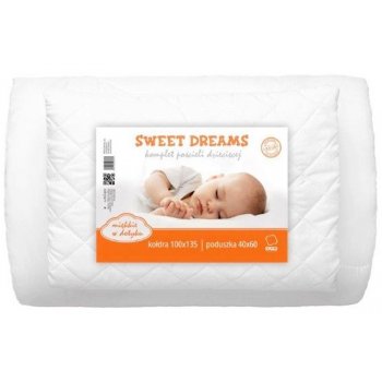 Súprava detskej prikrývky 100x135 cm a vankúša 40x60 cm do postieľky