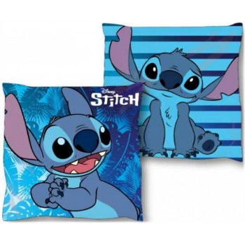 Obojstranný vankúš Lilo & Stitch - modrý