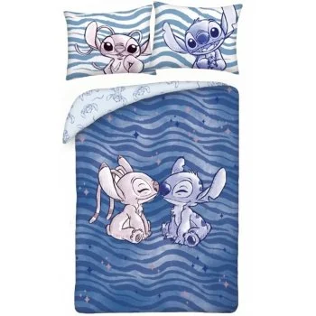 Bavlnené posteľné obliečky Lilo & Stitch - Wave