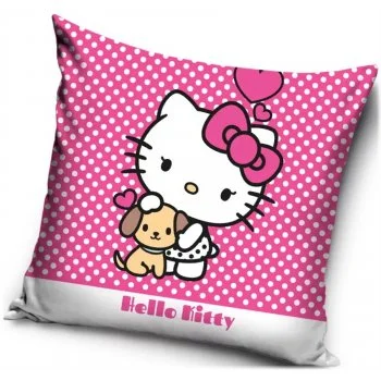 Obliečka na vankúš Hello Kitty a jej maznáčik