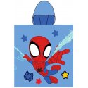 Detské plážové pončo - bavlnená osuška s kapucňou Spidey