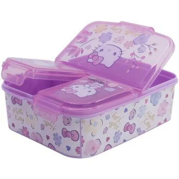 Multibox na desiatu Hello Kitty s 3 priehradkami