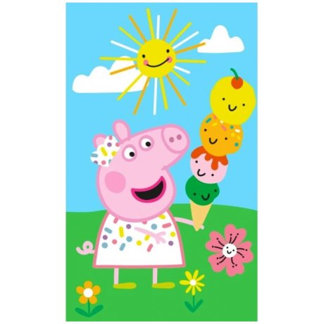 Detský uterák Prasiatko Peppa - Zmrzlinová pyramída