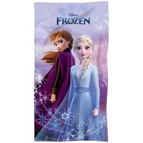 Mikrofíbrová plážová osuška Ľadové kráľovstvo - Anna a Elsa