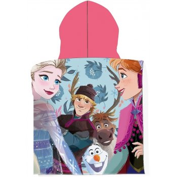 Kúpacie pončo - osuška s kapucňou Ľadové kráľovstvo z mikrovlákna